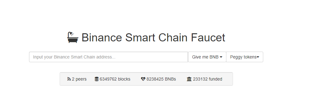 Deploy a contract to the Binance Smart Chain Faucet