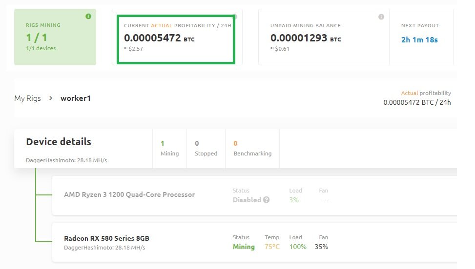 nicehash miner setup and profitability