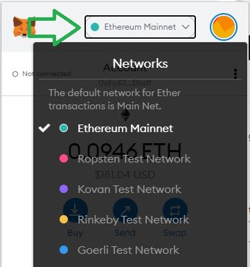 Ethereum Test Environments MetaMask Configuration