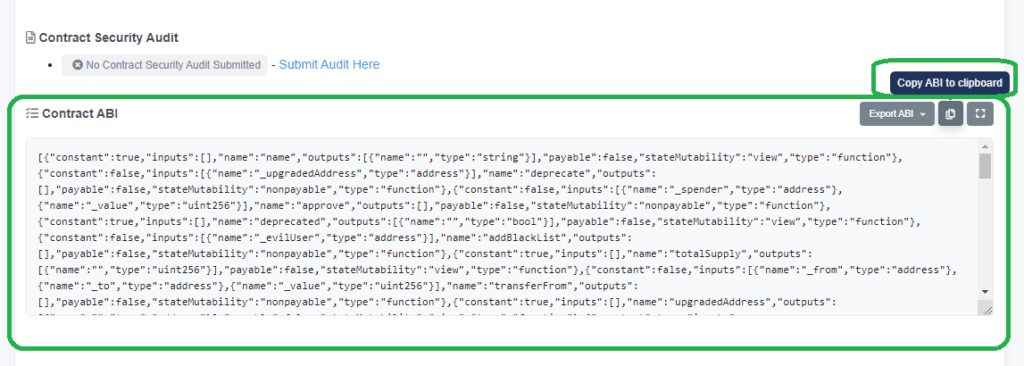 How to get a smart contracts ABI for use in Web3.py and Python Etherscan