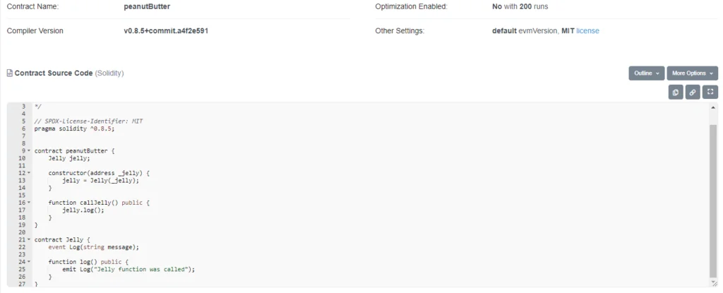 hide code in solidity smart contract etherscan