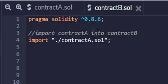 using import in solidity smart contract into remix