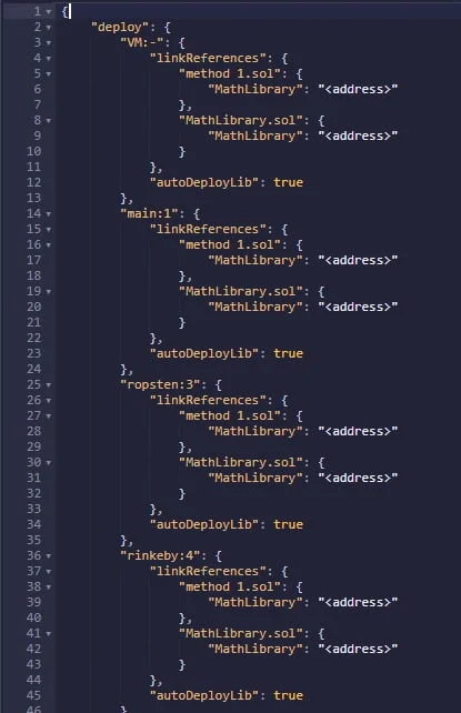 Link a deployed library to a smart contract using Remix. autoDeployLib 