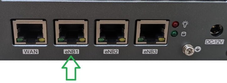 freedomfi gateway ports WAN eNB1 eNB2 eNB3