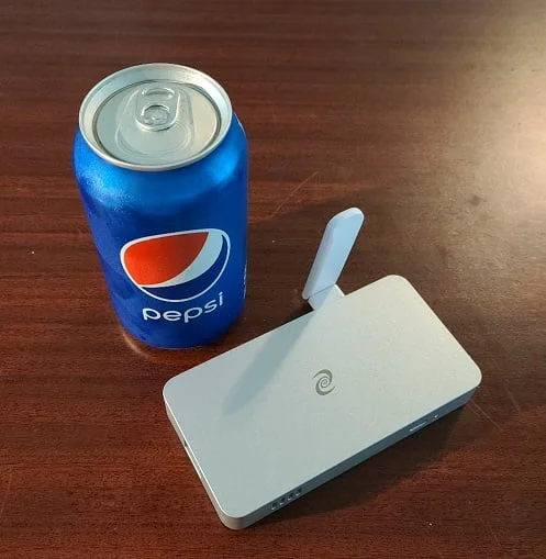 A drink can is much taller then a Deeper Connect Mini