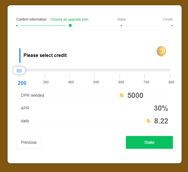 Deeper connect select a credit plan to earn dpr rewards