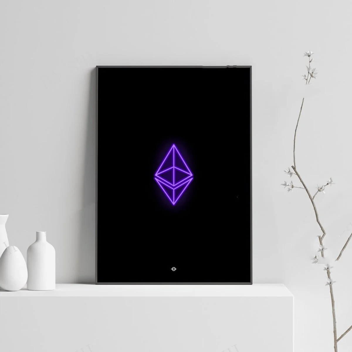 Holographic Crypto Wall Art Poster
