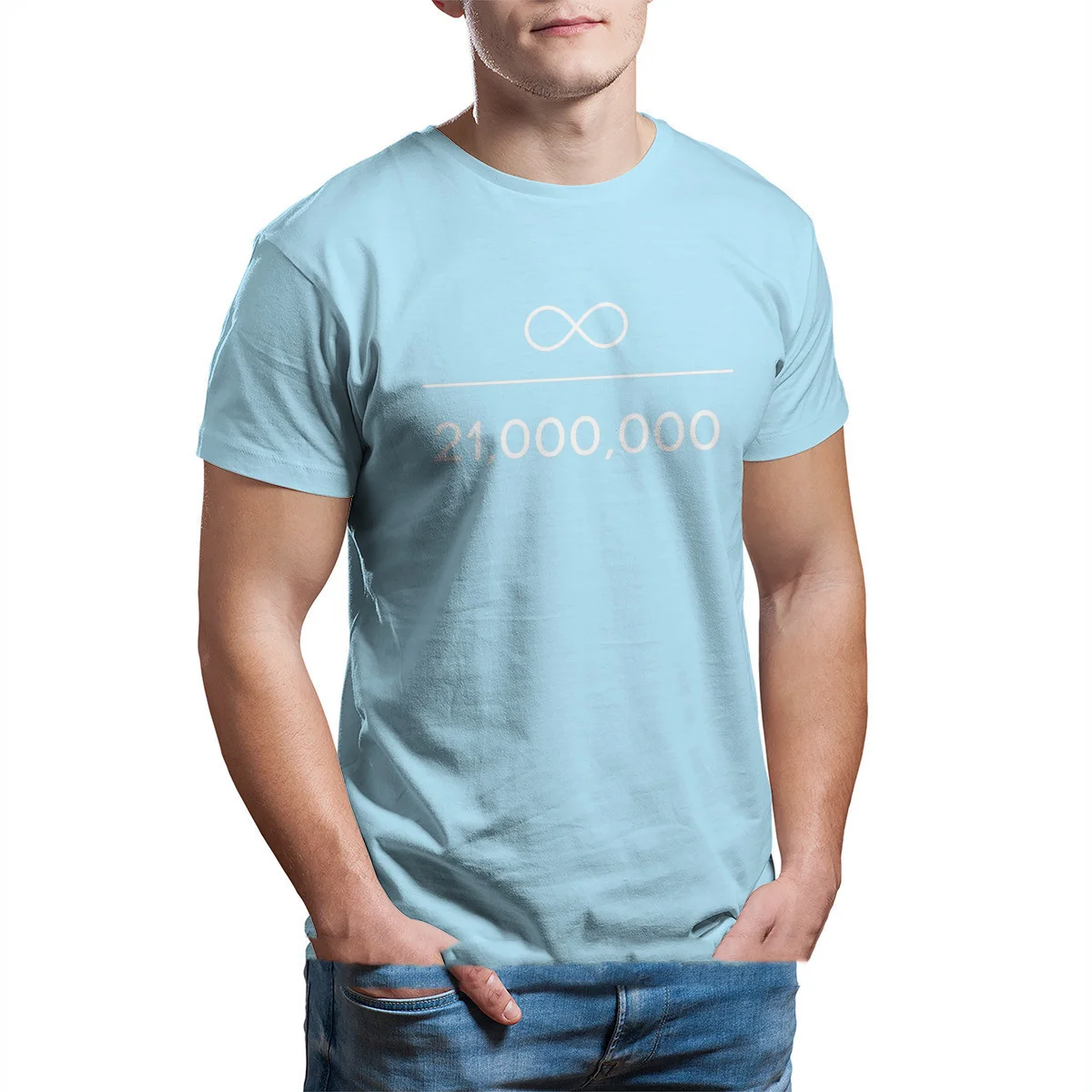 Bitcoin T-Shirt Infinity Divided by 21 Million - Image 3